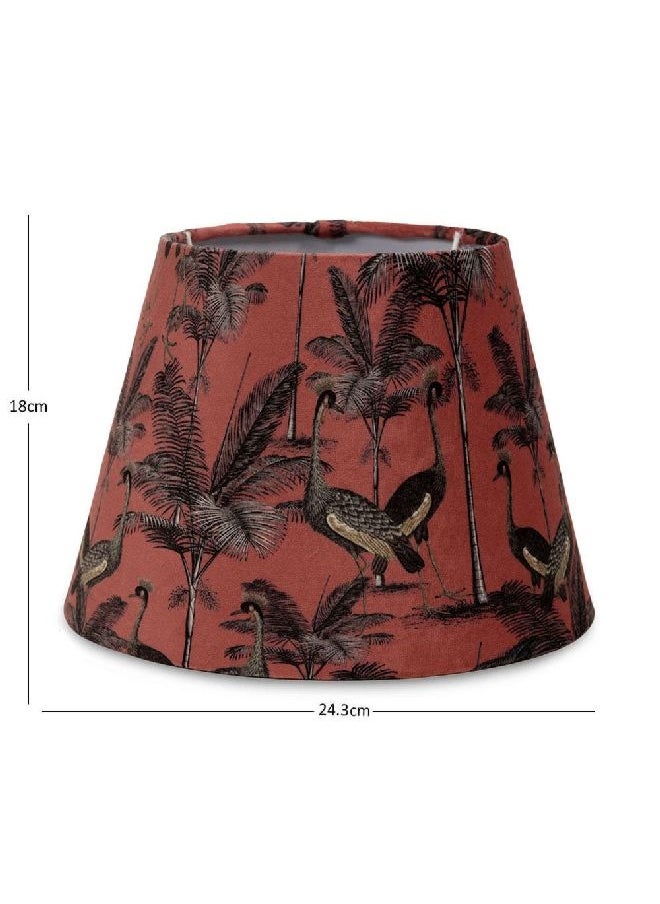 homes r us - Flamingo Printed Lampshade, Multicolour - Image 1