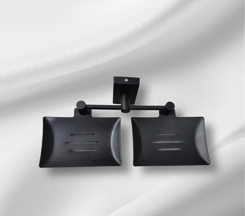 Sanmay Stainless Steel Double Victoria Bathroom Wall Mounted Soap Dish - Image 4