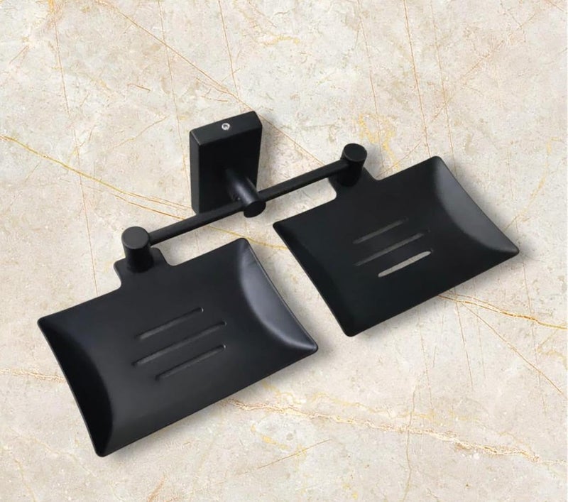 Sanmay Stainless Steel Double Victoria Bathroom Wall Mounted Soap Dish - Image 3