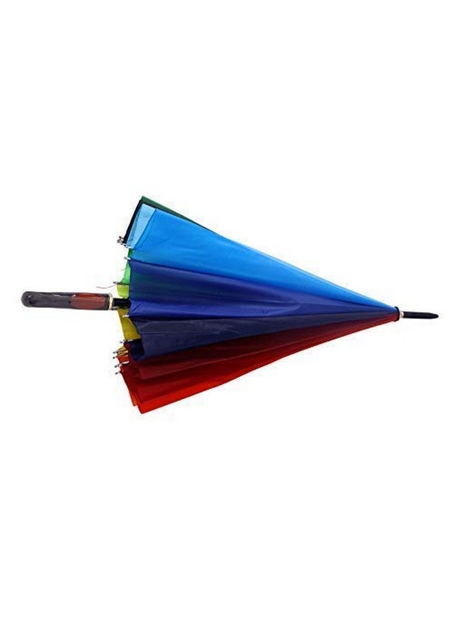 VIBGYOR PRODUCTS مظلة قوس قزح من فيبجور للنساء والرجال، متعددة الألوان، حجم كبير - Image 4