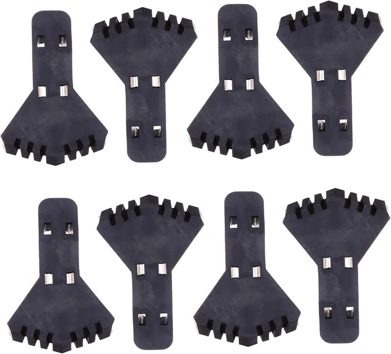 8 Pcs Black Non Skid Ladder Feet Covers Anti Slip Pads For Folding Ladders Indoor Outdoor Use - Image 1