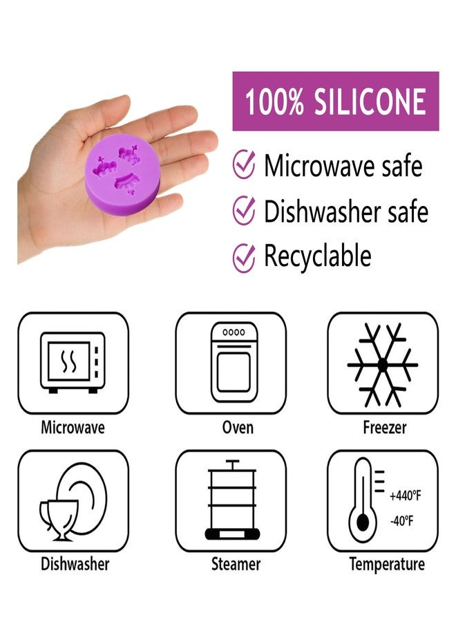 acvcatto 4 Pieces Crown Silicone Fondant Molds, 3D Crown Candy Baking Molds, Princess Crown Cake Decoration Chocolate for Cupcake Topper Sugar Craft Gum Paste Clay Crafting Projects - Image 3