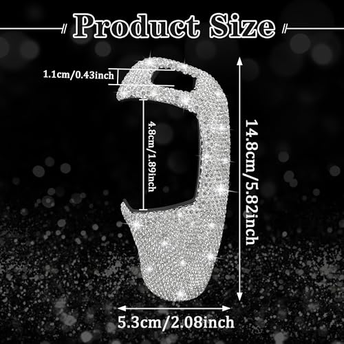 TOMALL Bling Gear Shift Knob Cover Compatible with BMW Car Gear Shifter Cover for 1 2 3 4 5 6 Series 3GT 5GT X3 X4 X5 X6 F30 F20 F21 F22 Gear Lever Cover for Car Bling Interior Accessories Model B - Image 3