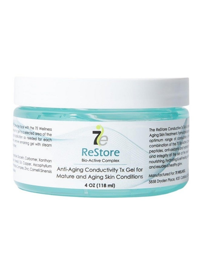 myolift 7E Wellness ReStore Conductive Gel with Bio-Active Complex - 4oz - Facial Skin Care Products with Green Tea Extract, Hyaluronic Acid, and Collagen Peptides - Anti Aging and Skin Tightening - Image 1