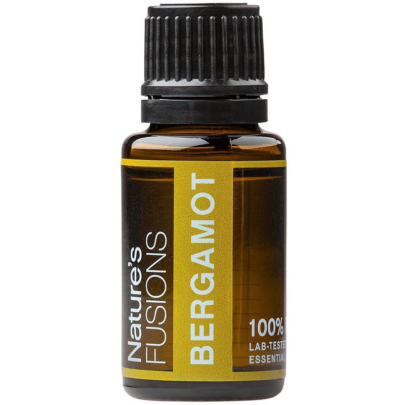 Nature'S Fusions Nature's Fusions Bergamot Essential Oils for Brightening, 100% Pure and Natural, Undiluted, Therapeutic Grade for Aromatherapy and Topical Use (15 mL) 