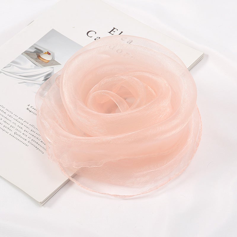 Kids Performance Dance Scarf - Orff Props Candy Color 4# Pink  - Image 2