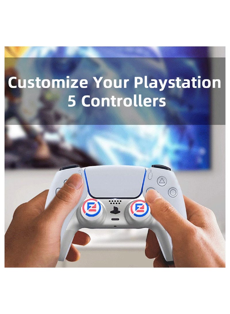 يونك 4 قطع تحكم سيليكون الإبهام قبضة عصا التحكم Thumbstick للبلايستيشن 5 و PS4 SY39  - Image 5