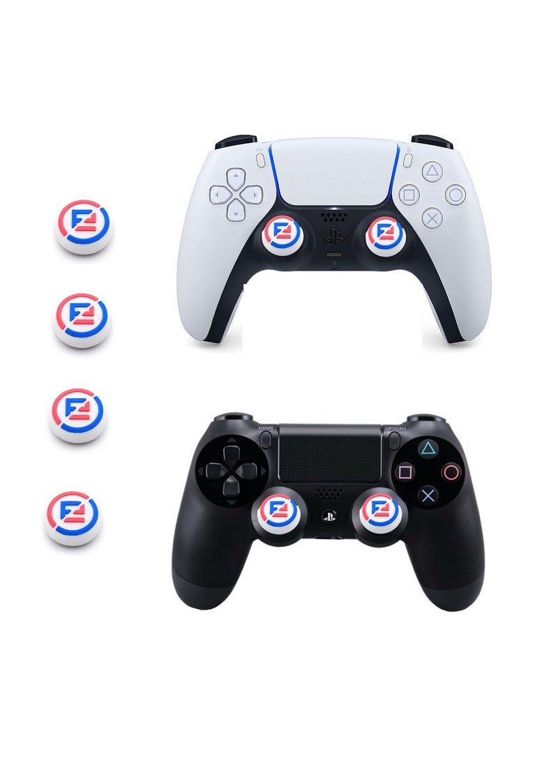 يونك 4 قطع تحكم سيليكون الإبهام قبضة عصا التحكم Thumbstick للبلايستيشن 5 و PS4 SY39  - Image 2
