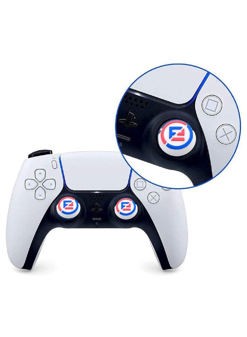 يونك 4 قطع تحكم سيليكون الإبهام قبضة عصا التحكم Thumbstick للبلايستيشن 5 و PS4 SY39  - Image 3