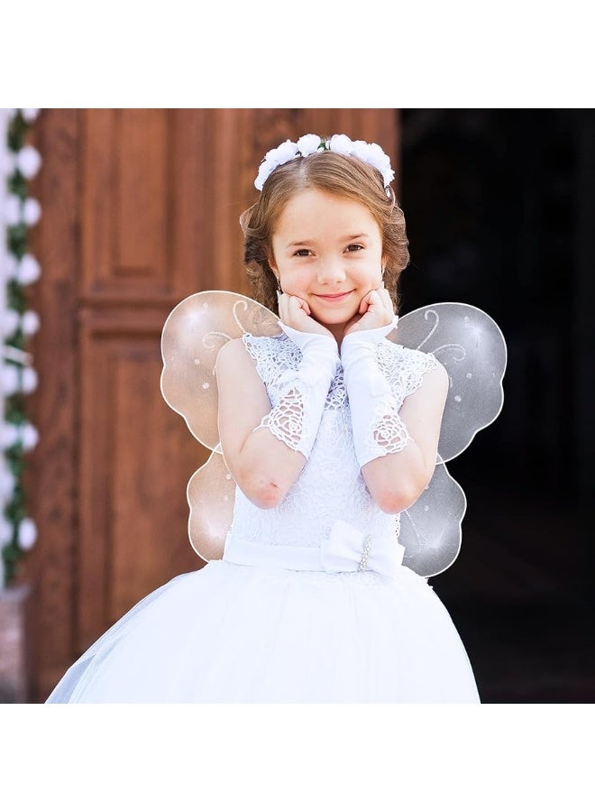 Foaincore 12 Pcs Butterfly Fairy Wings for Girls Dress up Glitter Fairy Costumes for Sparkle Princess Wings Birthday Party Favors (Multicolor) - Image 5