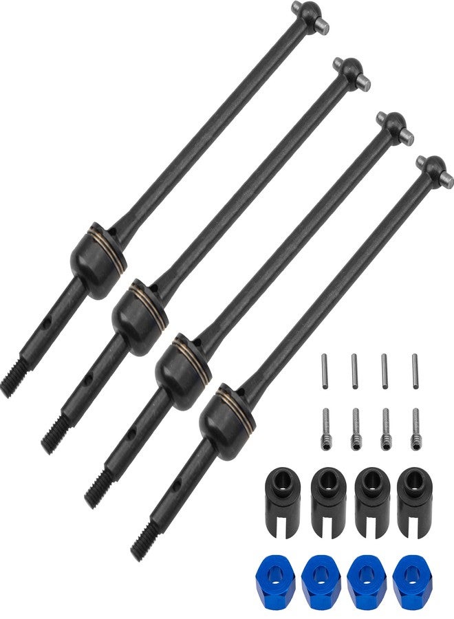 Vgoohobby 2Pairs Vgoohobby Steel Front Rear Drive Shaft CVD Driveshaft Compatible with 1/10 Traxxas Slash Rustler Stampede Hoss VXL 4X4 2WD RC Car - Image 3