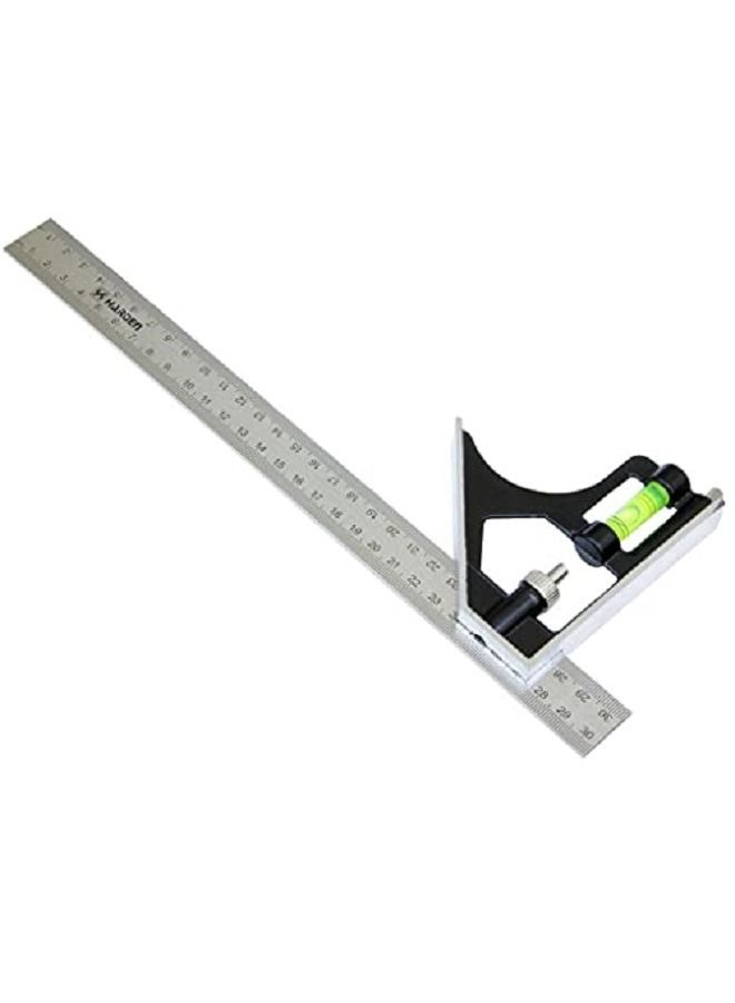 وايزأب زاوية علام استل ستيل 30سم  مزوده بميزان مياه 12 بوصه - Image 2