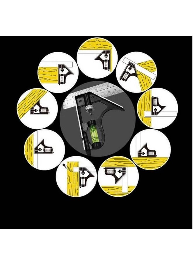 وايزأب زاوية علام استل ستيل 30سم  مزوده بميزان مياه 12 بوصه - Image 4