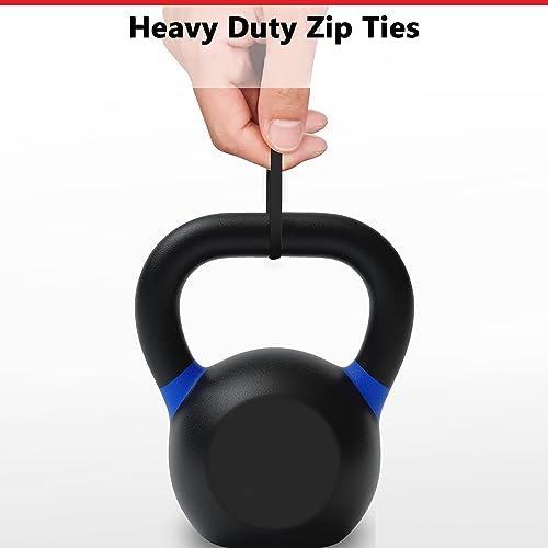 Robustt Self Locking Cable Ties | 300 X 4.8 mm | 500 Pieces, Black | Heat Resistant Cable Zip Ties | Self-Locking Cable Organizer | Anti - Slip Wire Organizer | For Indoor & Outdoor Use - Image 3