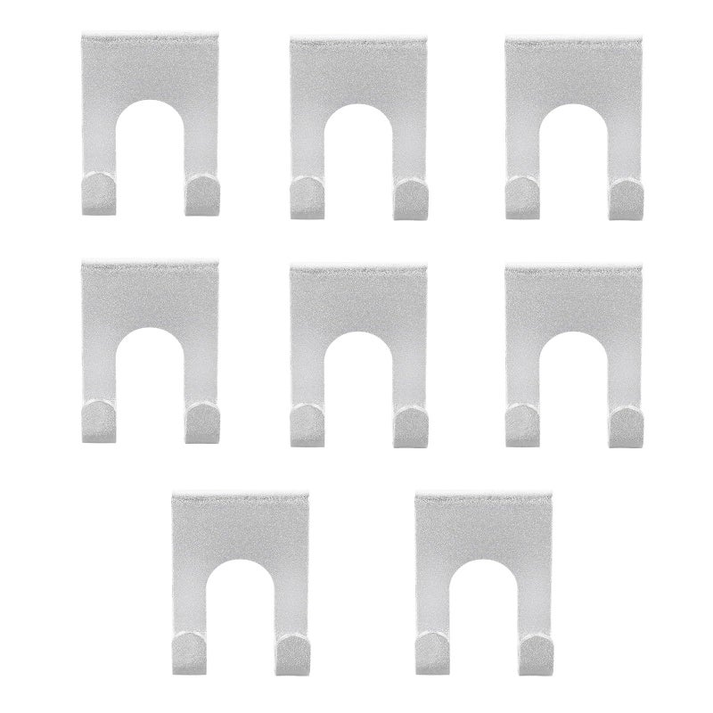 8Pcs Aluminum Wall Hooks Punch Free Space Double Hook Towel Robe Bathroom Storage - Image 2