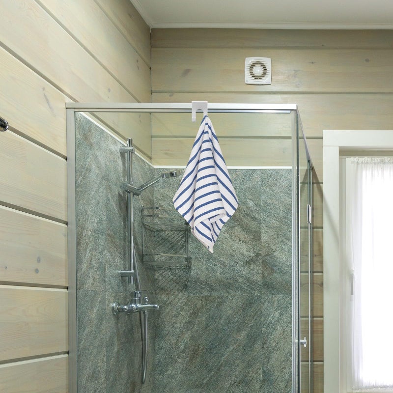 8Pcs Aluminum Wall Hooks Punch Free Space Double Hook Towel Robe Bathroom Storage - Image 5