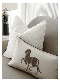 KNOT HOME Cushion Set (With Filler) Luther Bundle Pillow Knot Home Cover Case with Fillers for Modern Sofa Contemporary Living Room Bedroom and Office Soft Filling Washable  - Image 4