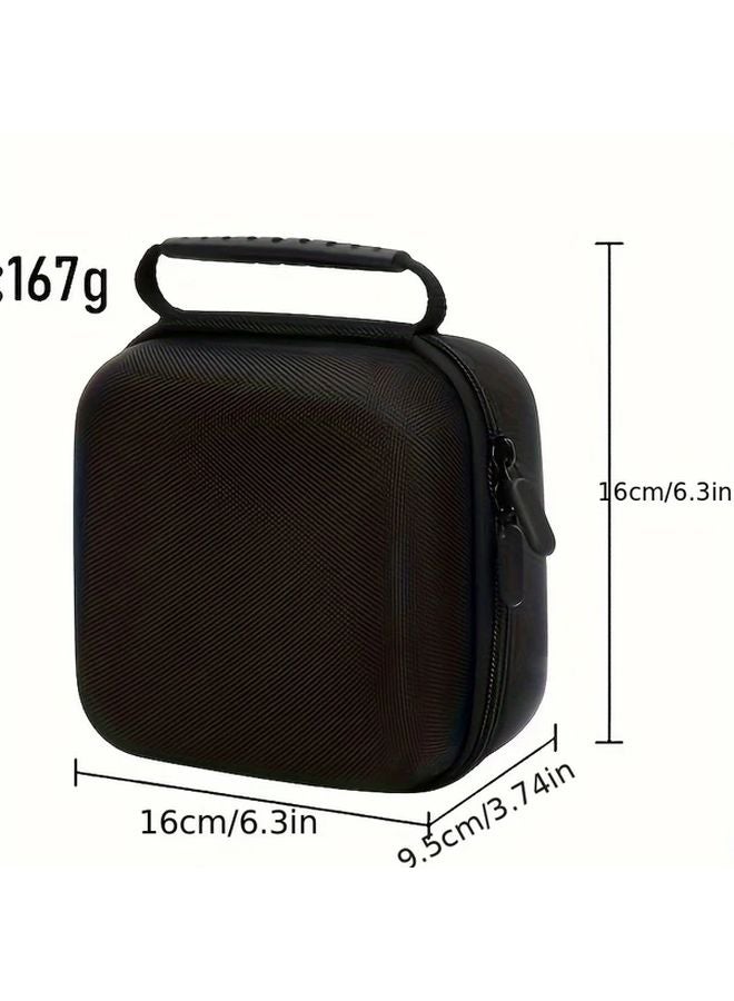 Black EVA Hard Case for Apple Mac Mini M4 Shockproof Zipper Closure Mesh Window - Image 3