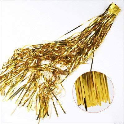 flavouredlove Foil Fringe Curtain(s) 3x6 Feet for Birthday, Anniversaries, Graduation, Retirement, Baby Shower Decoration (Pack of 3, Gold) - Image 3