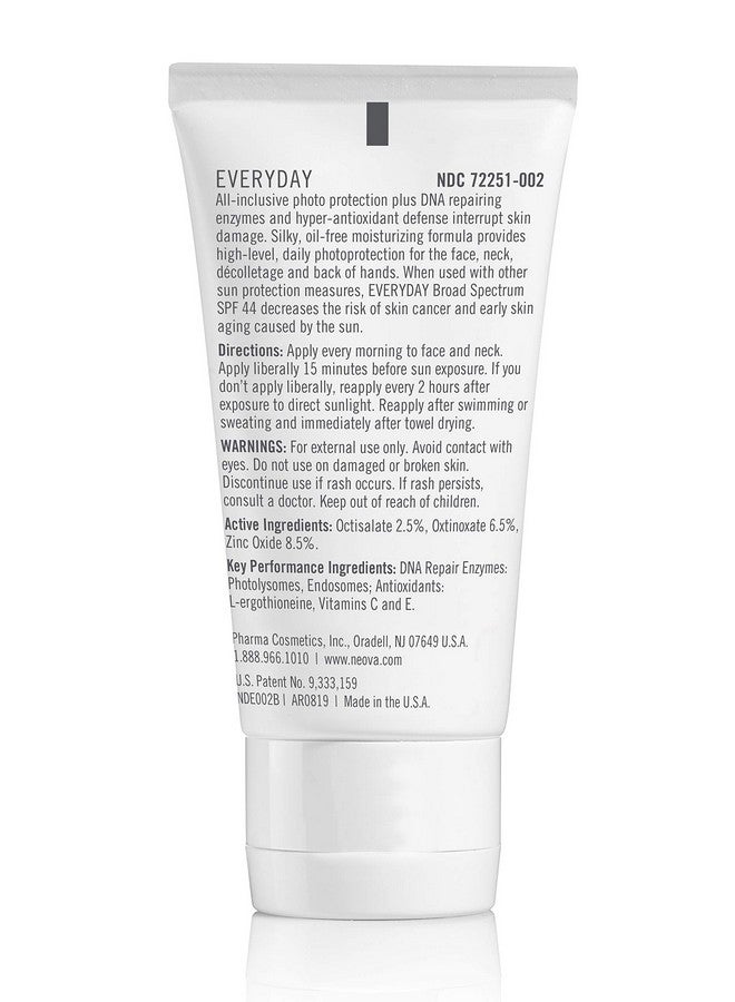 NEOVA Smartskincare Facial Sunscreen Everyday Facial Fluid 2.5 Fl. Oz. ; Broad Spectrum Spf 44 Hybrid Sun Defense ; Oil Free & Non Comdogenic - Image 3