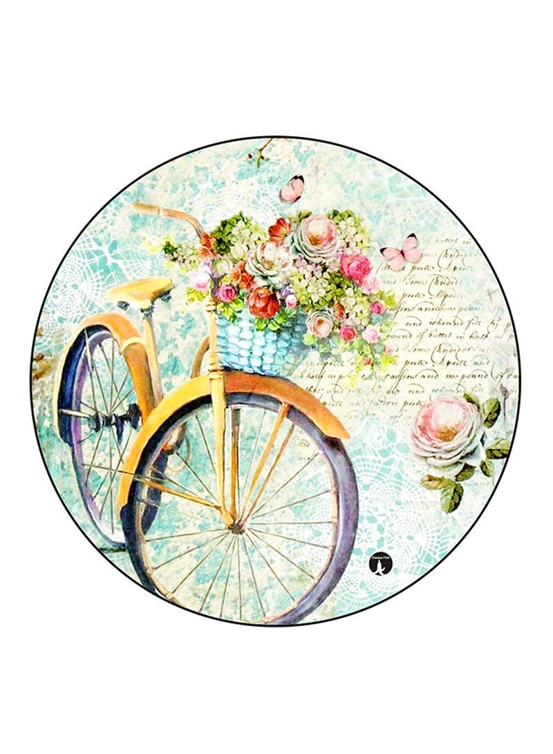 Bike Printed Mouse Pad  Multicolour