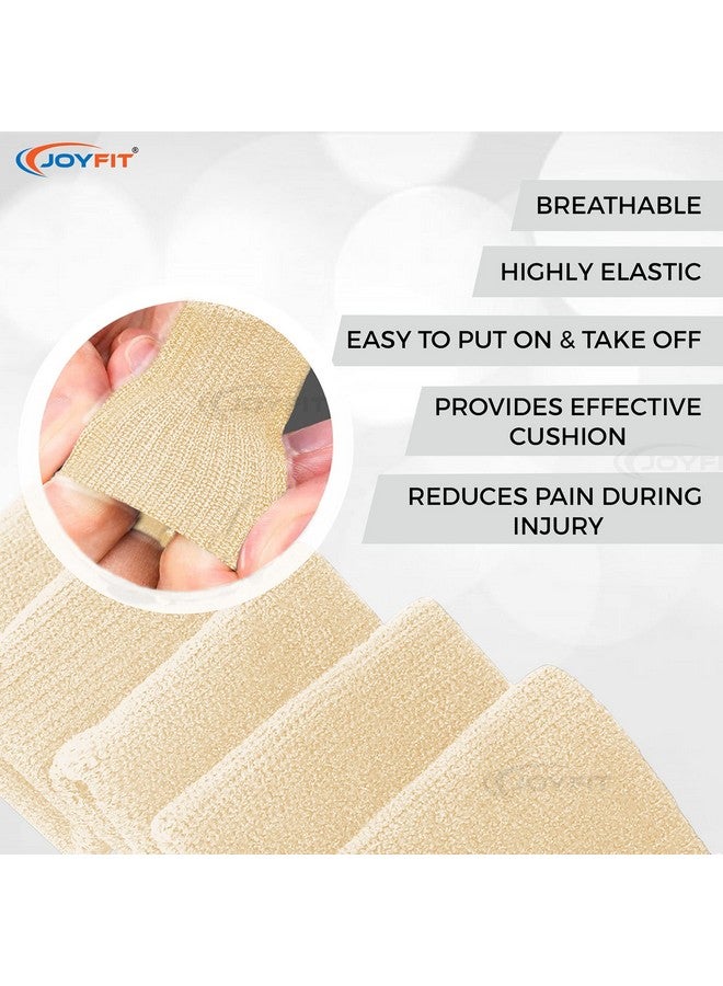JoyFit Spandex Finger Support-Adjustable Pain Relief&Sleeve Protector With Comfortable Cushion Pressure For Cricket,Exercise,Gym Fitness,Volleyball,Badminton&Tennis,Men&Women [10 Pc.],Free size - Image 3