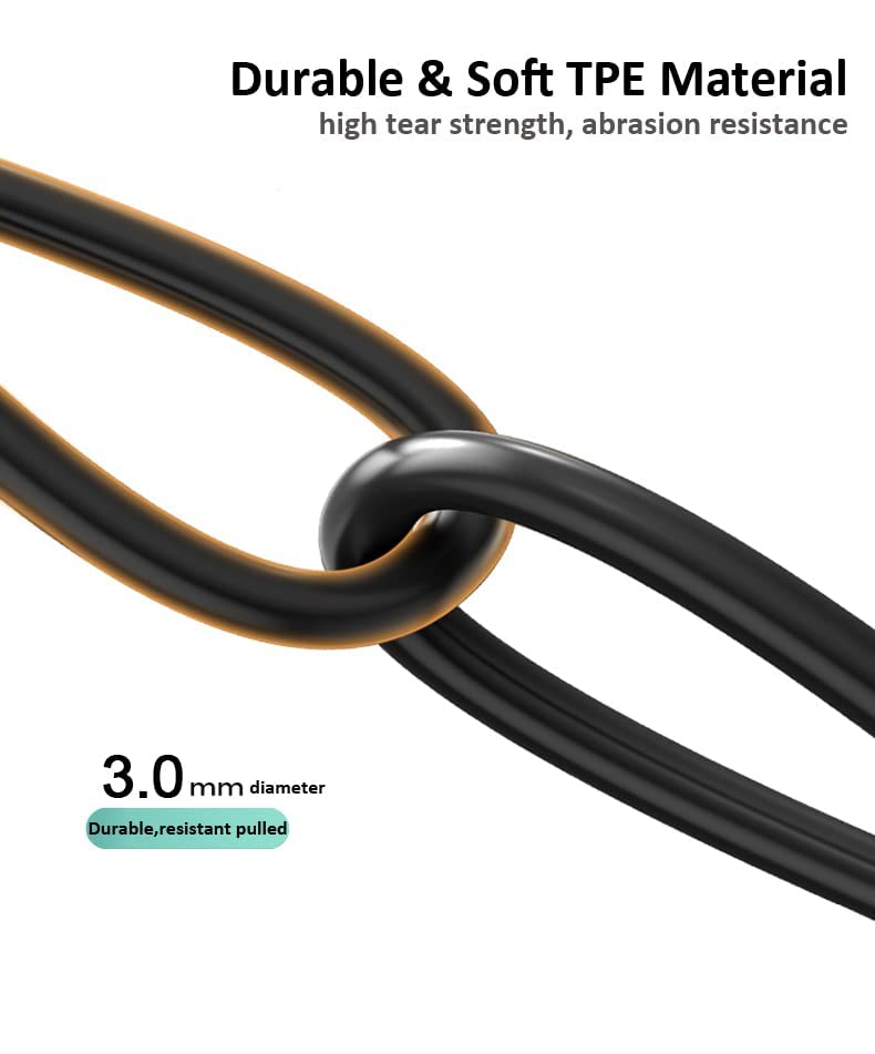 كابل استبدال LecLooc متوافق مع سماعات SteelSeries Arctis 3 و Arctis Pro Wireless و Arctis 5 و Arctis 7 و Arctis Pro Gaming Headset بطول 4.9 قدم - Image 5