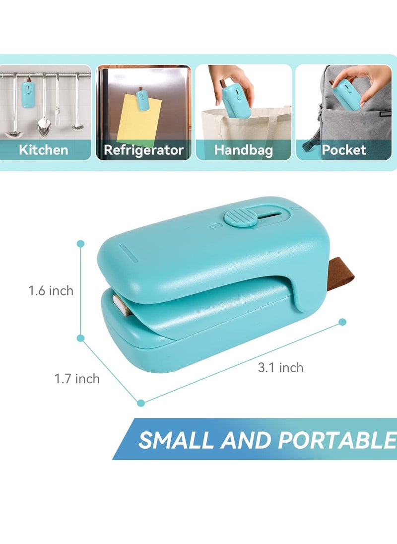 General Mini Bag Sealer, Handheld Heat Vacuum Sealer, 2 in 1 Sealer and Cutter with Lanyard, Portable Resealer Machine for Plastic Bags Food Storage Snacks Freshness  - Image 3