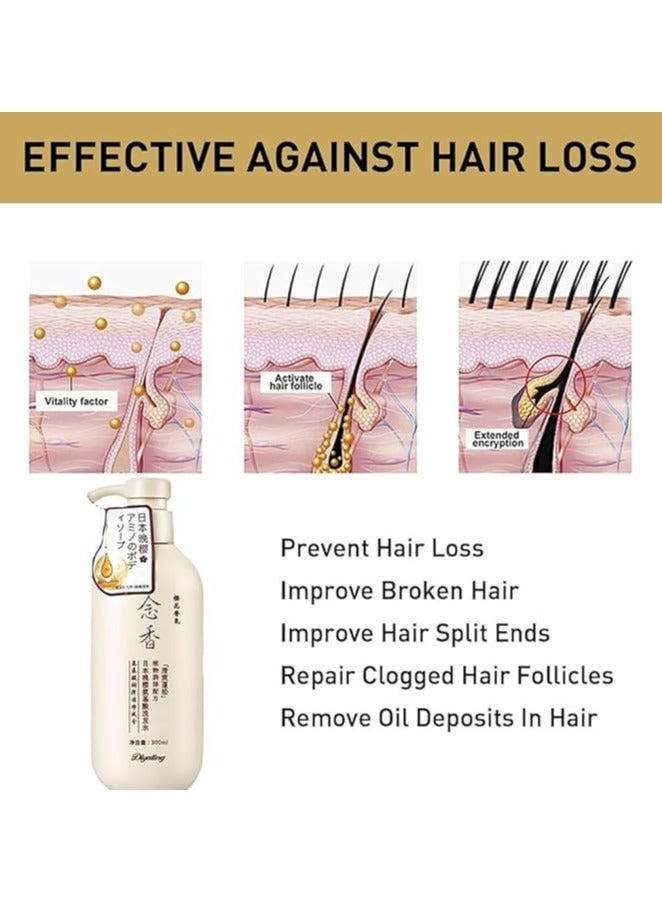 moist Sakura Japanese Shampoo and MOIST Set for Hair Loss Prevention - 300ml - Image 4