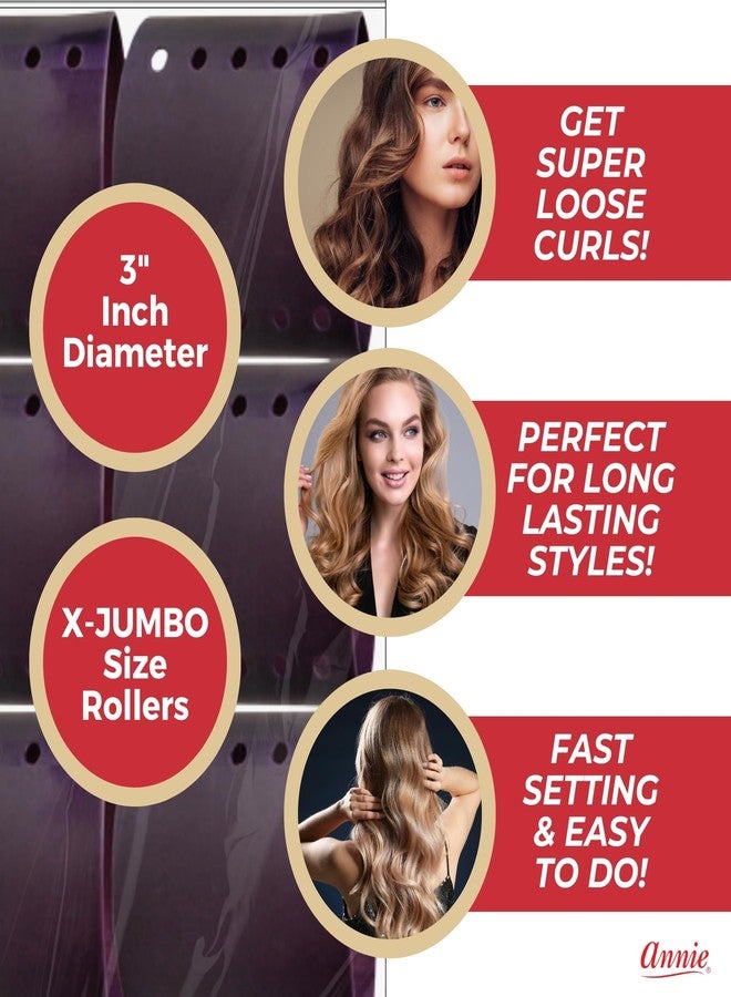 Annie Magnetic Roller 2 1/2In 6Ct Black - Image 4