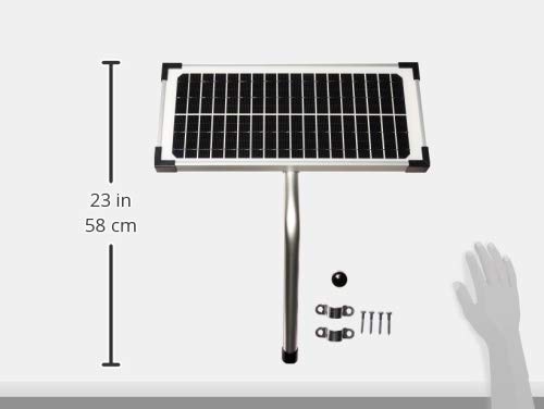 Mighty Mule 10 Watt Solar Panel Kit (FM123) for Mighty Mule Automatic Gate Openers,Black Cell - Image 3