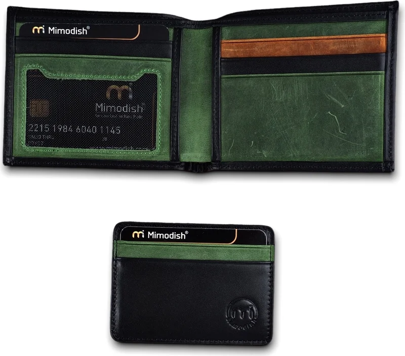 Mimodish 062 Leather Luxury Men's Wallet and Credit Card Holder