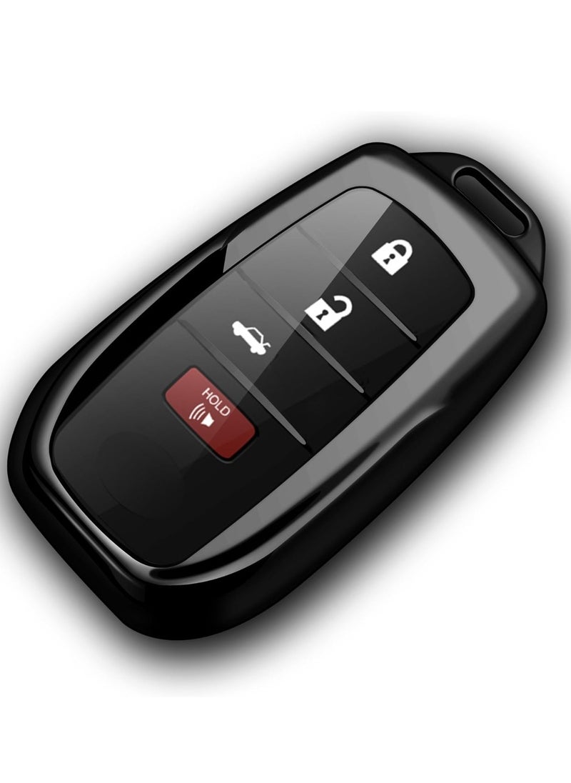 Generic Toyota keys with this special soft TPU cover compatible with models like Land Cruiser (2019-2022) Venza (2021-2022) RAV4 Prime Hilux Fortuner Tundra (2022) and Corolla Cross  - Image 1