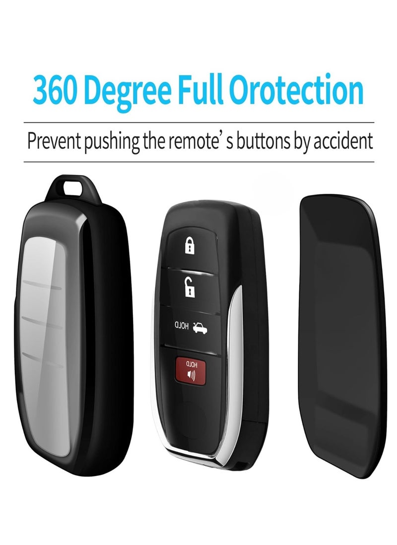 Generic Toyota keys with this special soft TPU cover compatible with models like Land Cruiser (2019-2022) Venza (2021-2022) RAV4 Prime Hilux Fortuner Tundra (2022) and Corolla Cross  - Image 4