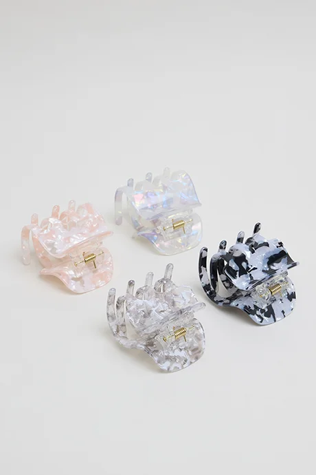أر أند بي 4 Pack Printed Claw Clips