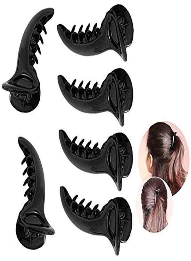 SMART VILLA TRADERS Plastic Banana Hair Clips/Clutch for Girls and Women (Black, Pack of 1) - Image 3