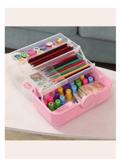 Small Tool Organizer,Toy Organizer,Pencil Case,Small Box, Organizer, Folding Tool Box, Craft Organizer with Handle, Pink - pzsku/ZF4913ECB2A2D18145275Z/45/1741229707/3b4112c6-3dfd-4db8-a4fe-549b362ea87a