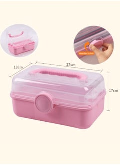 Small Tool Organizer,Toy Organizer,Pencil Case,Small Box, Organizer, Folding Tool Box, Craft Organizer with Handle, Pink - pzsku/ZF4913ECB2A2D18145275Z/45/1741229707/3cf387ee-3fb4-41fc-82e4-1142a0bcb9f0