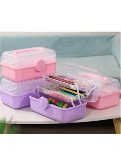 Small Tool Organizer,Toy Organizer,Pencil Case,Small Box, Organizer, Folding Tool Box, Craft Organizer with Handle, Pink - pzsku/ZF4913ECB2A2D18145275Z/45/1741229707/c4a2c171-874d-4576-992b-de449d26ae4b