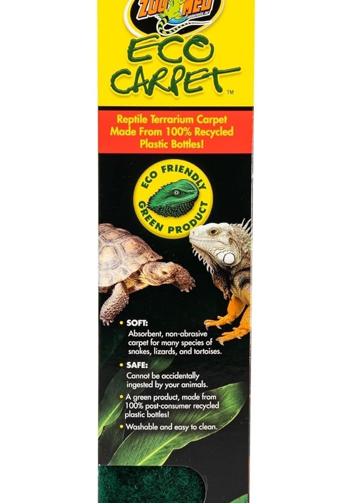 Zoo Med Eco Carpet for 10 Gallon Reptile Tanks - Eco-Friendly and Washable Substrate - Image 1
