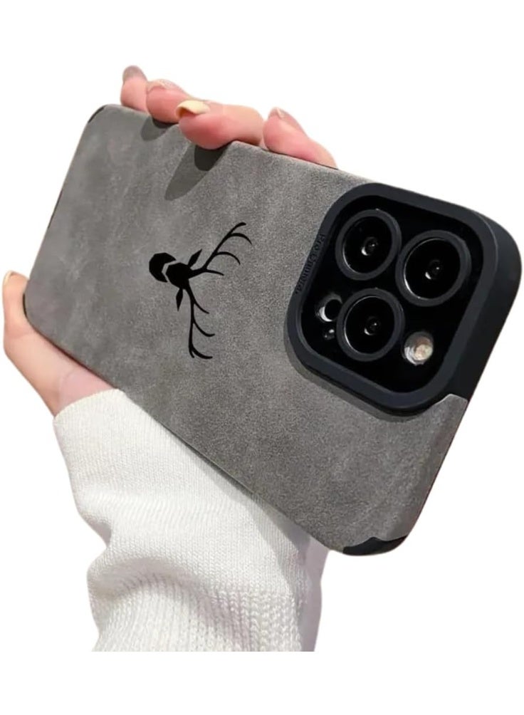 iPhone 15 Pro Max Case Black – Deer Head Design, Scratch-Resistant Magnetic Back Cover - Image 2