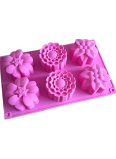 Baking Pans 6 Flower Silicone Mold for Cup Cake - Multi Color - pzsku/ZF4915228C5DD61B418E5Z/45/_/1707310720/ea8f2d42-a354-47e2-ab1a-5c0c03e0938f