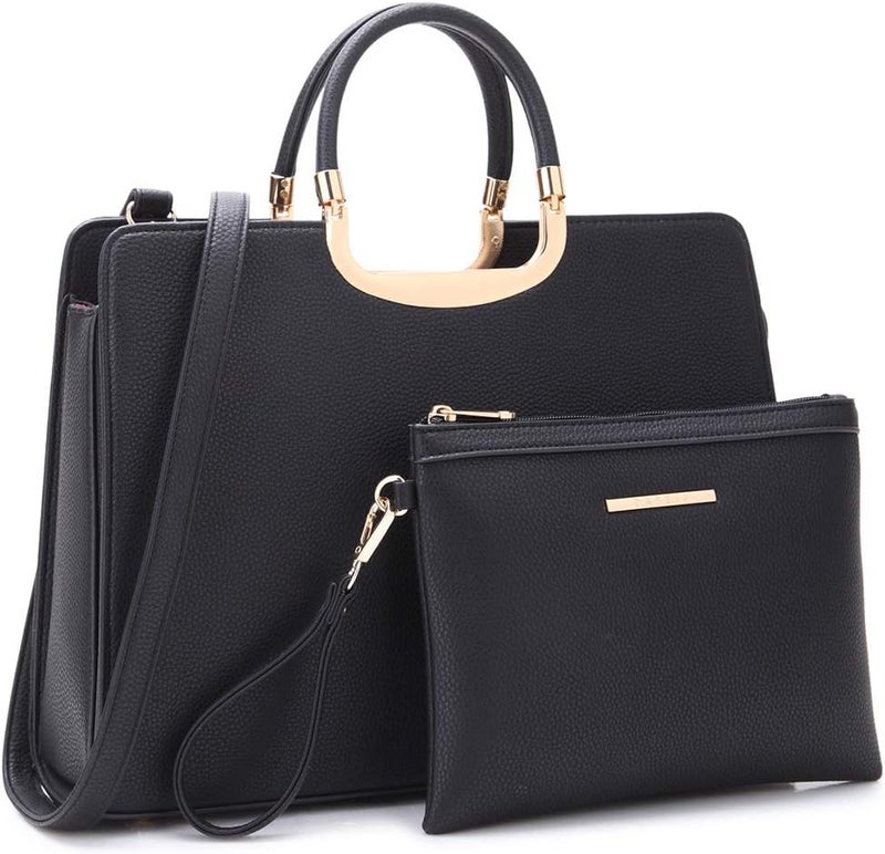 DASEIN Womens Handbag Top Handle Shoulder Bag Tote Satchel Purse Work Bag with Matching Wallet - Image 1