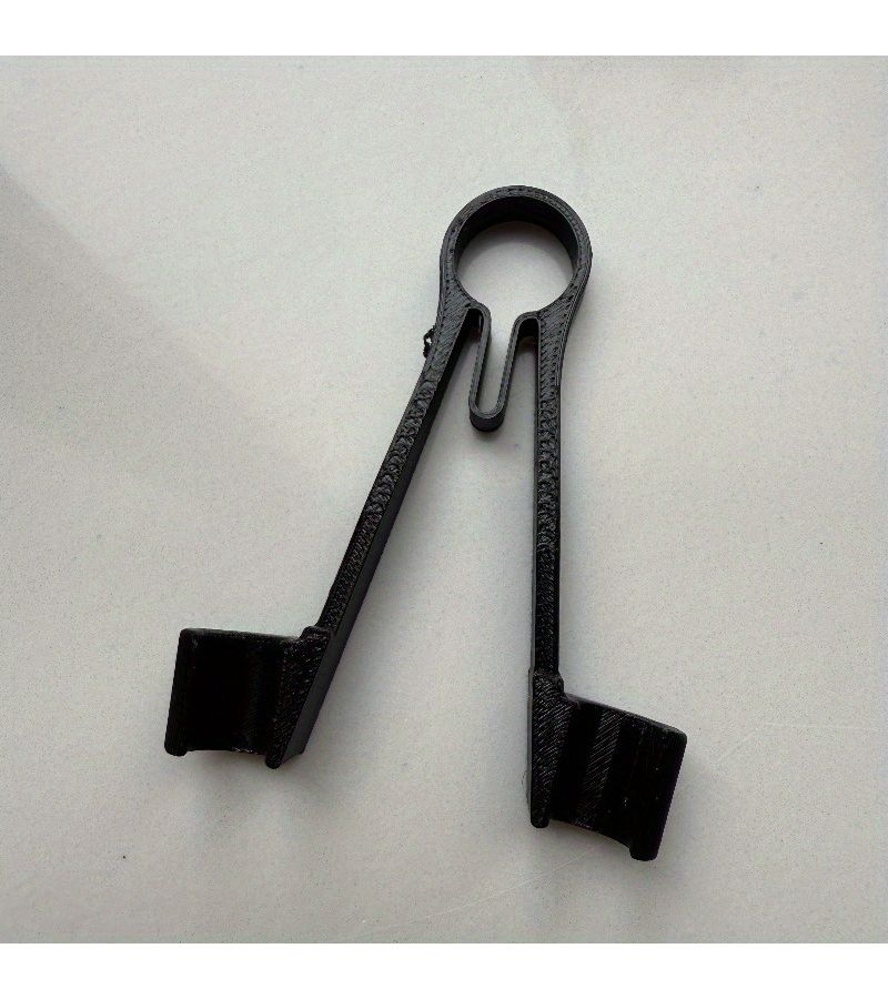 Red Bracket Multimeter Probe Holder Clamps One Hand Adjusts Pointer Records Data - Image 4