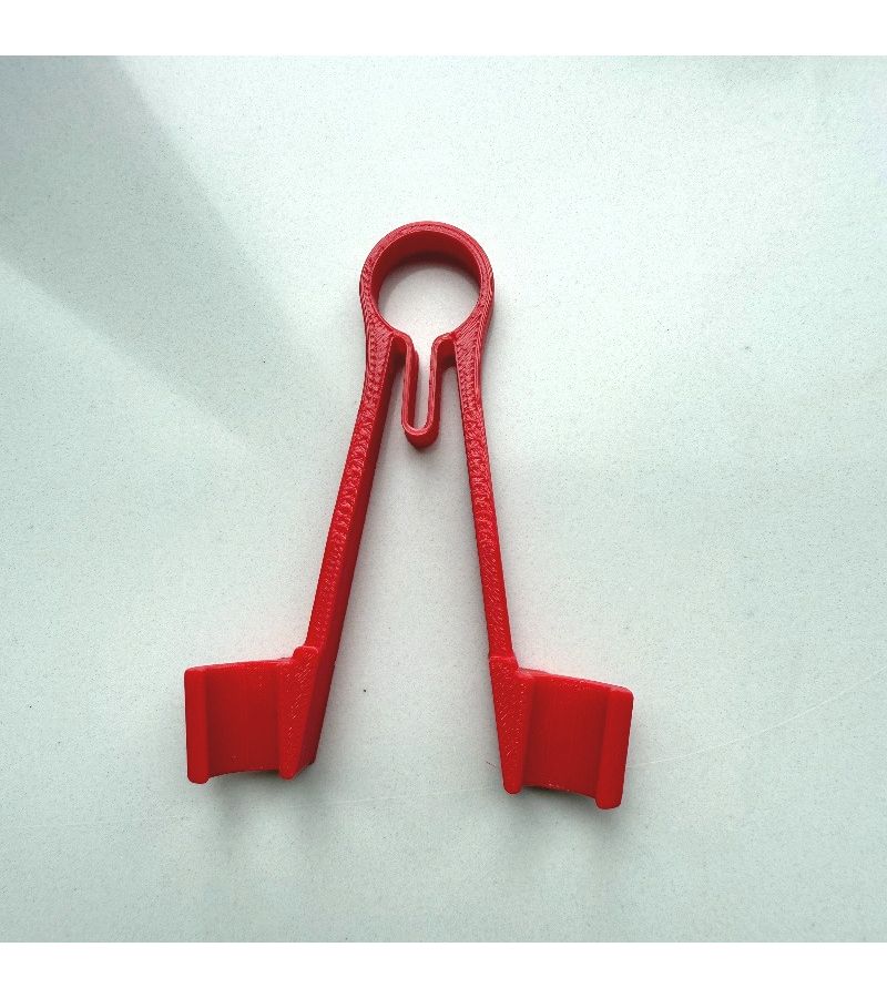 Red Bracket Multimeter Probe Holder Clamps One Hand Adjusts Pointer Records Data - Image 2