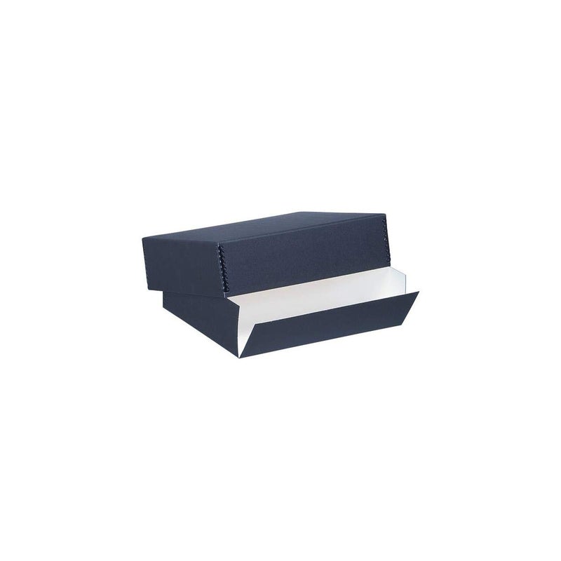 Lineco Archival 13x19 Print Storage Box, Drop Front Design, 13 1/2" x 19 1/2" x 3", Exterior Color: Black - Image 3