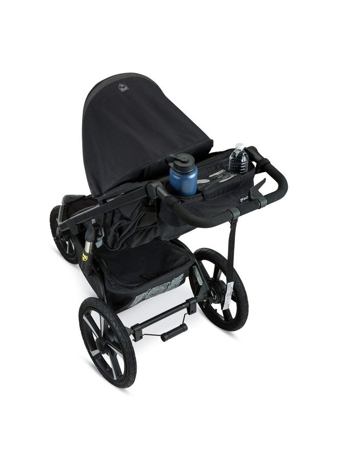 BOB Gear Deluxe Handlebar Console With Tire Pump For Single Jogging Strollers Black - Image 4