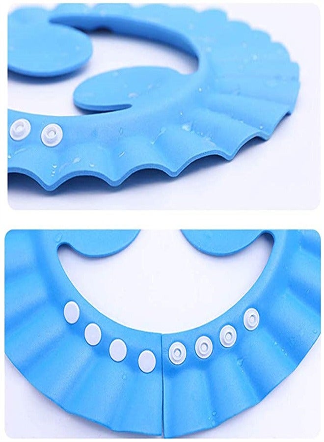 Goolsky Baby Shower Cap, Soft Adjustable Ear Protection Wash Hair Bathing Waterproof , for Cute Kids, Children - Image 3