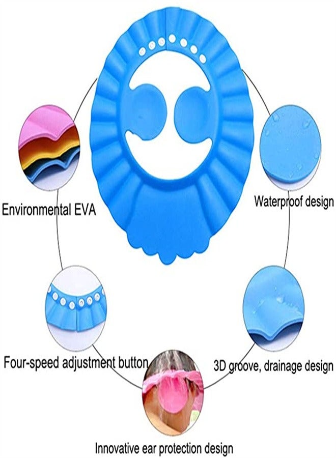 Goolsky Baby Shower Cap, Soft Adjustable Ear Protection Wash Hair Bathing Waterproof , for Cute Kids, Children - Image 4
