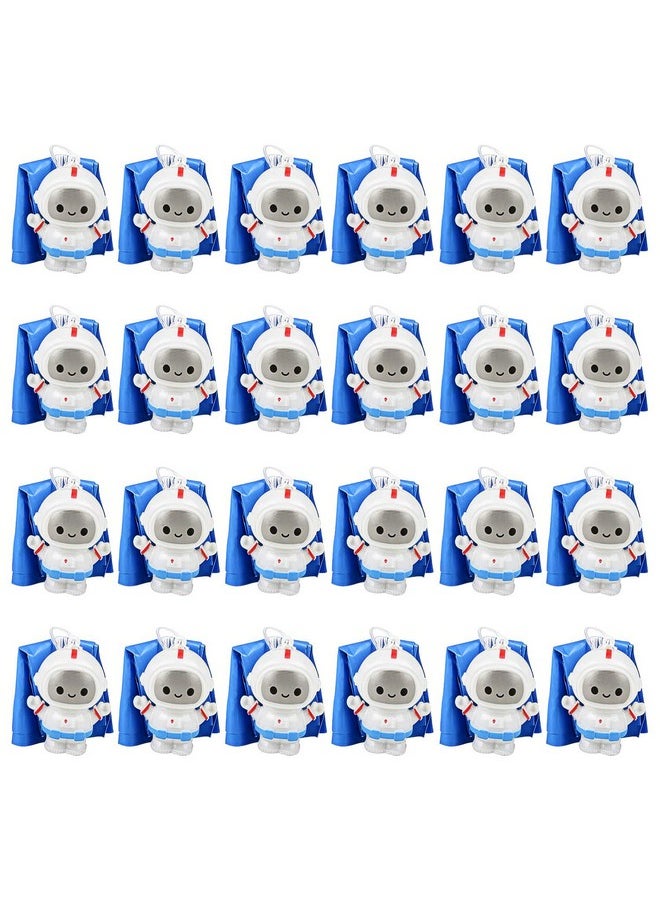 ArtCreativity - Mini Astronaut Paratroopers With Parachutes Bulk Pack Of 24 Durable Plastic Parachute Toys Playset Fun Parachute Party Favors Goodie Bag Fillers For Boys And Girls - Image 1